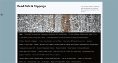 Desktop Screenshot of deadcatsandclippings.com