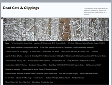 Tablet Screenshot of deadcatsandclippings.com